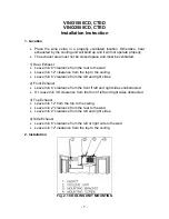 Vinotemp WINE-MATE WM1500 HTD-TE Installation Instruction предпросмотр