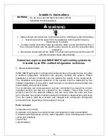 Preview for 15 page of Vinotemp WM-2500SSRWC Operation Care Installation Manual