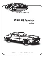 Предварительный просмотр 1 страницы Vintage Air 1970-78 Camaro Instructions Manual