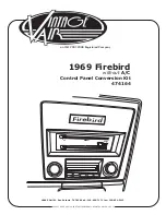 Preview for 1 page of Vintage Air Firebird 1969 Installation Instructions Manual