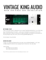 Vintage King Rack Ear 500 Installation preview