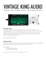 Vintage King Rack Side Feet 500 Installation preview