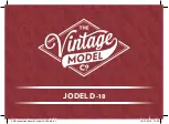 Vintage Model Co JODEL D-18 Instruction Booklet предпросмотр