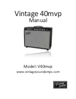 Vintage Sound 40mvp Manual предпросмотр