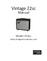 Vintage Sound Vintage 22SC Manual предпросмотр