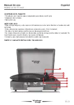 Предварительный просмотр 23 страницы Vintage Vinyl VV-SV-TT-V2 Series User Manual