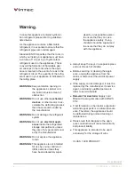 Preview for 4 page of Vintec V150SG2E-AL User Manual