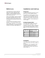 Preview for 6 page of Vintec V150SG2E-AL User Manual