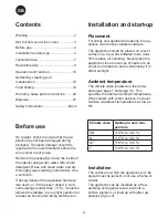 Preview for 4 page of Vintec V190SG2e BK Instructions For Use Manual