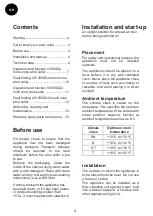 Preview for 4 page of Vintec V300SG2e Instructions For Use Manual