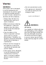 Preview for 4 page of Vintec VWM198PBA-L User Manual