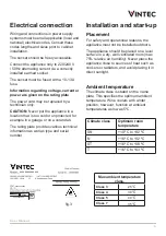 Preview for 9 page of Vintec VWM198PBA-L User Manual