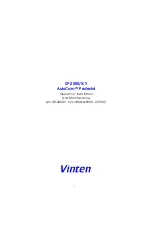 Vinten AutoCam SP-2000/X-Y Operation Installation And Maintenance preview