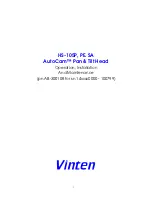 Предварительный просмотр 1 страницы Vinten HS-105P Operation, Installation & Maintenance Instructions