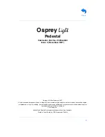 Preview for 2 page of Vinten Osprey Light Operator'S Manual