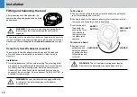 Preview for 18 page of Vinten Osprey Plus S User Manual