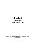 Preview for 2 page of Vinten Pro-Ped Operator'S Manual