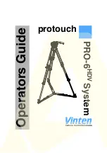 Preview for 1 page of Vinten Protouch PRO-6 HDV Operator'S Manual