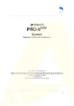 Preview for 2 page of Vinten Protouch PRO-6 HDV Operator'S Manual