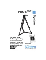 Предварительный просмотр 1 страницы Vinten Protouch Pro-6HDV System Operator'S Manual