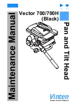 Vinten Vector 700 Maintenance Manual предпросмотр