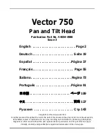 Preview for 2 page of Vinten vector 750 Operating Instructions Manual