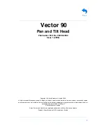 Preview for 2 page of Vinten Vector 90 Operator'S Manual