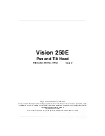 Preview for 2 page of Vinten Vision 250E Operator'S Manual