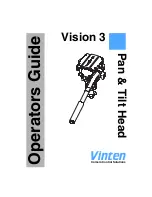 Preview for 1 page of Vinten Vision 3 Operator'S Manual