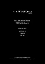 Preview for 1 page of Vinvautz GRAND CRU CLASSE VZ22BI Instruction Manual