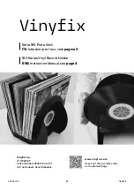 Предварительный просмотр 1 страницы Vinyfix 180 Series Instruction Manual