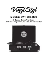 Vinyl Styl SW-196B-REC Manual preview