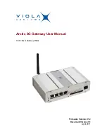 Preview for 1 page of Viola Systems Arctic 3G User Manual