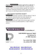 Preview for 4 page of Violectric dac v850 User Manual