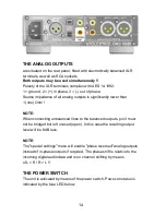 Preview for 14 page of Violectric dac v850 User Manual