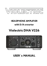 Preview for 1 page of Violectric DHA V226 User Manual