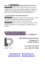 Preview for 4 page of Violectric HPA V 100 User Manual