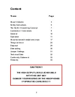 Preview for 2 page of Violectric HPA V280 User Manual