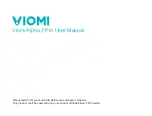 VIOMI Alpha 2 Pro User Manual preview