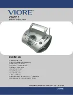 VIORE CDV203 Features preview