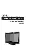 VIORE LC26VH55 Operating Instructions Manual предпросмотр