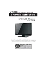 Предварительный просмотр 1 страницы VIORE LC32VH56 Operating Instructions Manual