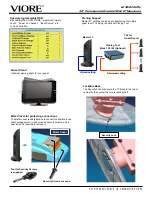 Preview for 2 page of VIORE LC32VH5HTL Specifications