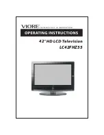 Preview for 1 page of VIORE LC42FHZ55 Operating Instructions Manual