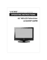 VIORE LC42VXF120PB Operating Instructions Manual предпросмотр