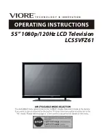 VIORE LC55 VFZ61 Operating Instructions Manual предпросмотр