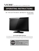 VIORE LCD26VH56 Operating Instructions Manual preview