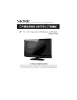 VIORE LCD26VH56M Oper Manual preview