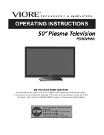 Preview for 1 page of VIORE PD50VH80 Operating Instructions Manual