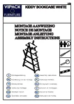 Preview for 1 page of VIPACK KIDDY BOOKCASE WHITE Assembly Instructions Manual